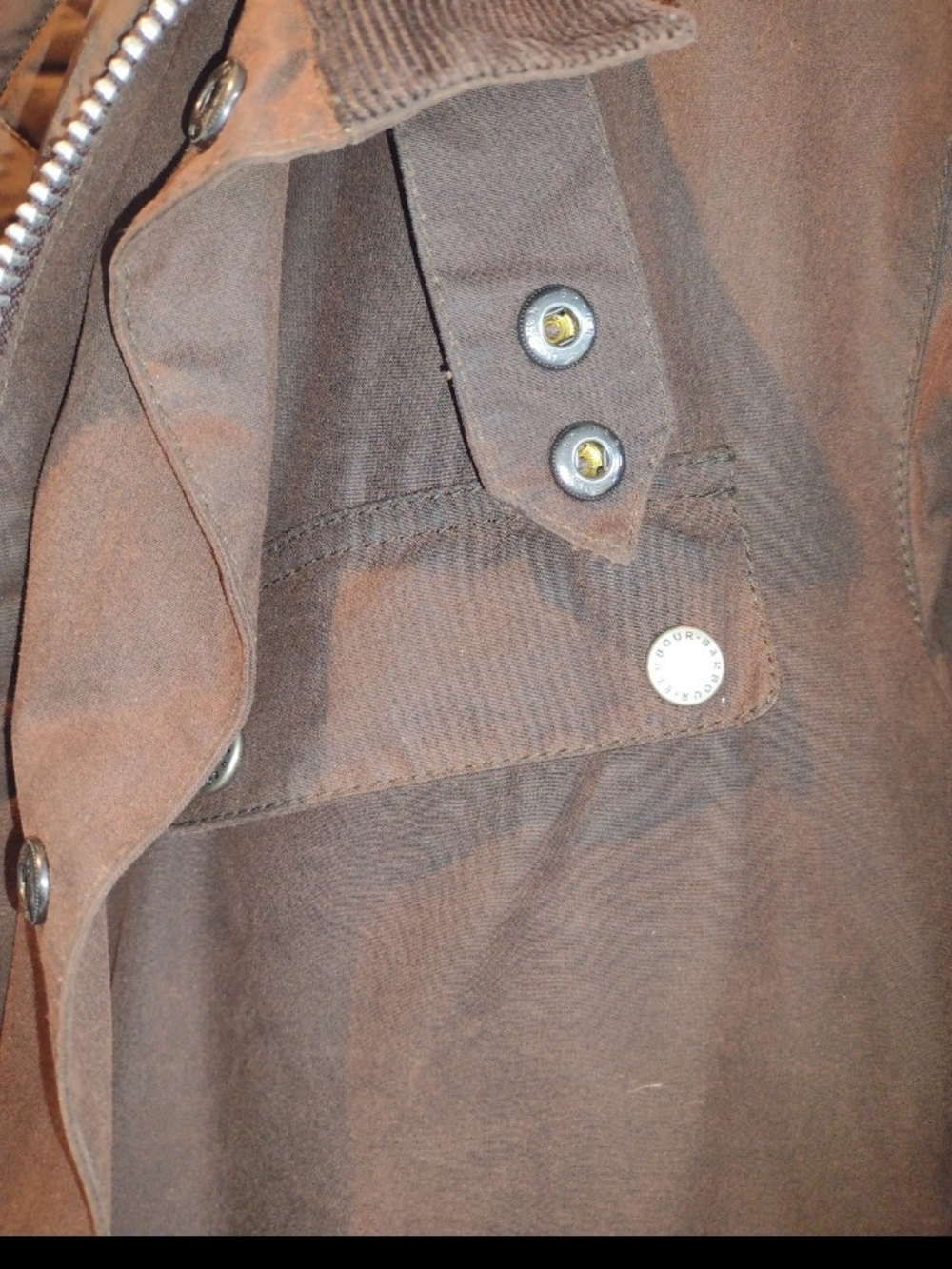 Barbour Men's Brown Waxed Cotton Field Jacket - Picture 6 of 12